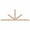 Ekena Millwork Saratoga Smooth Timber Gable Bracket, Douglas Fir, 84"W x 31"H x 1 1/2"D x 3 1/2"F, 9/12 Pitch GBW084X31X0204SAR00SDF - alternate 1